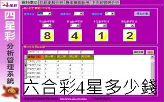 六合彩4星多少錢低成本贏高額獎金碰數計算教學快速上手