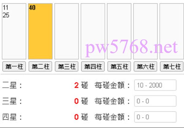 六合彩碰數算法