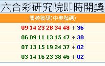 六合彩研究院即時開獎掌握第一線消息預測中獎率達88%！